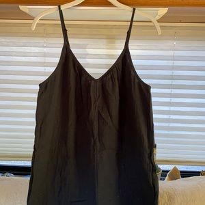 Target black linen romper with pockets!